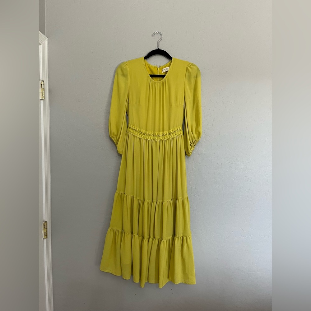 Rachel Parcell NEW Collection Autumn Apple Dress in Citrus Yellow